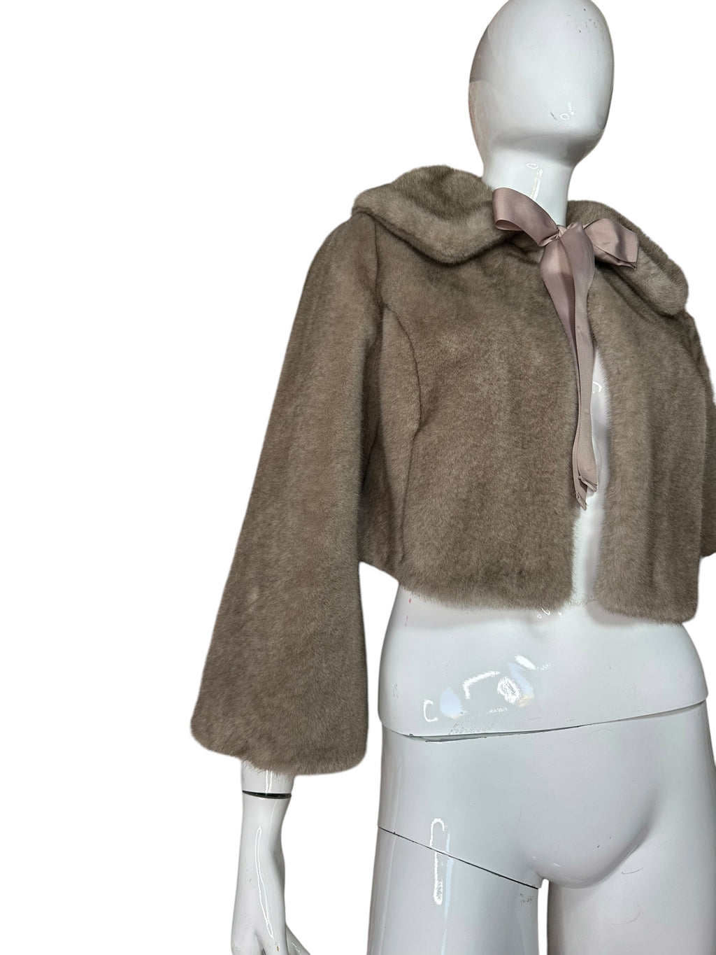 Blumarine ecopelliccia crop (S)