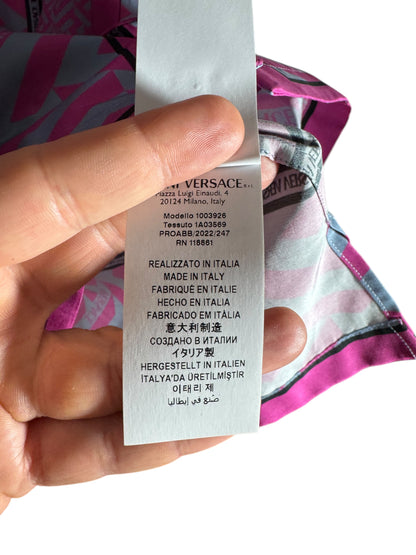 Camicia Versace Americana Fit - Cotone e Seta - Made in Italy