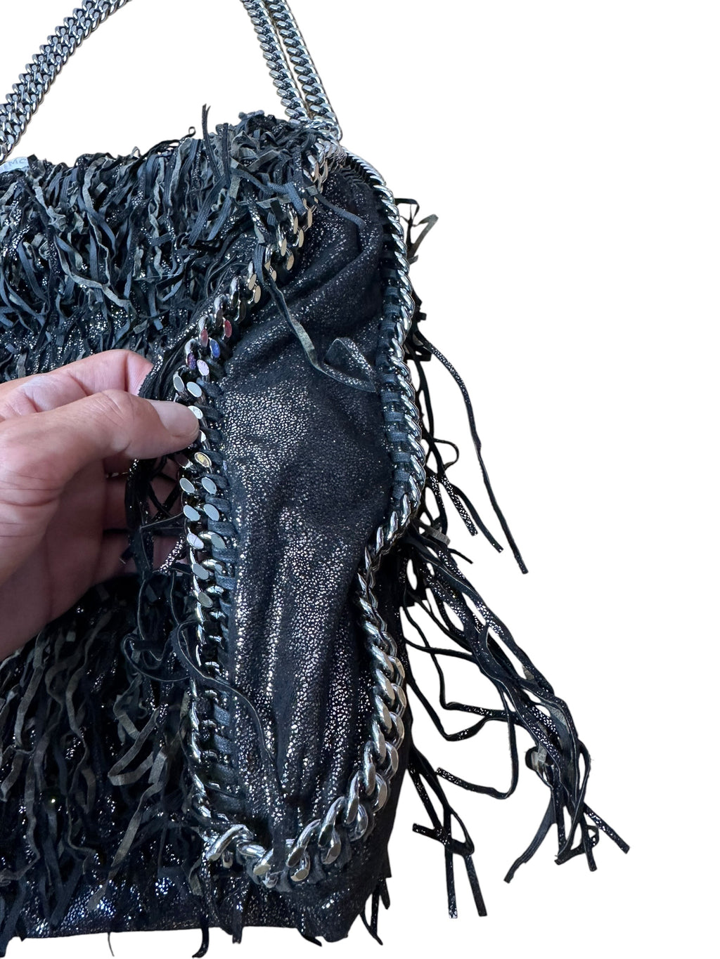 Stella McCartney borsa Falabella con frange