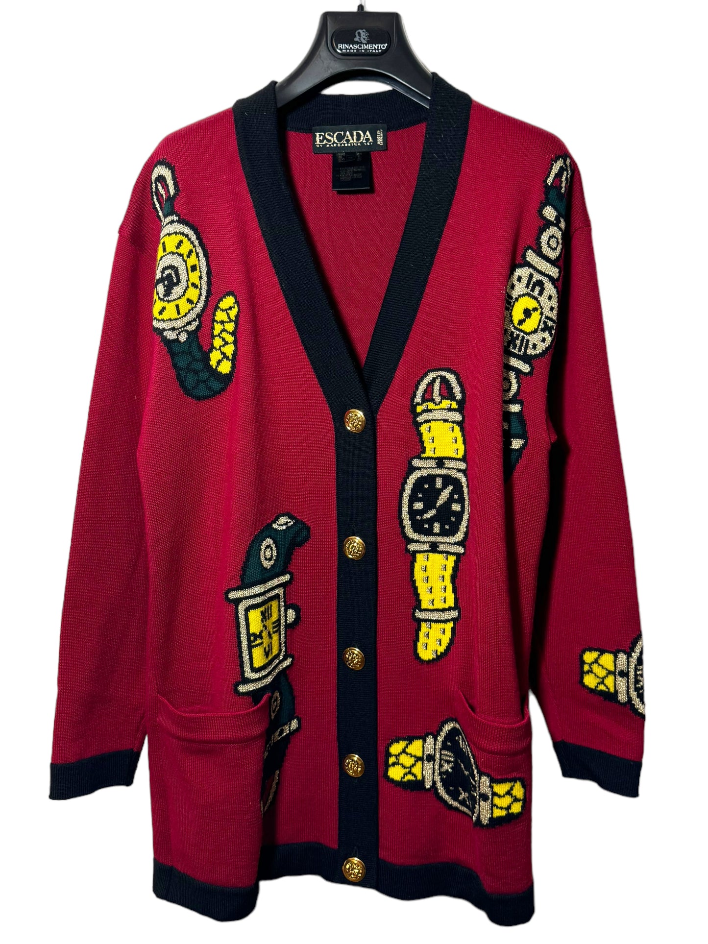 Escada cardigan vintage in lana e cachemire