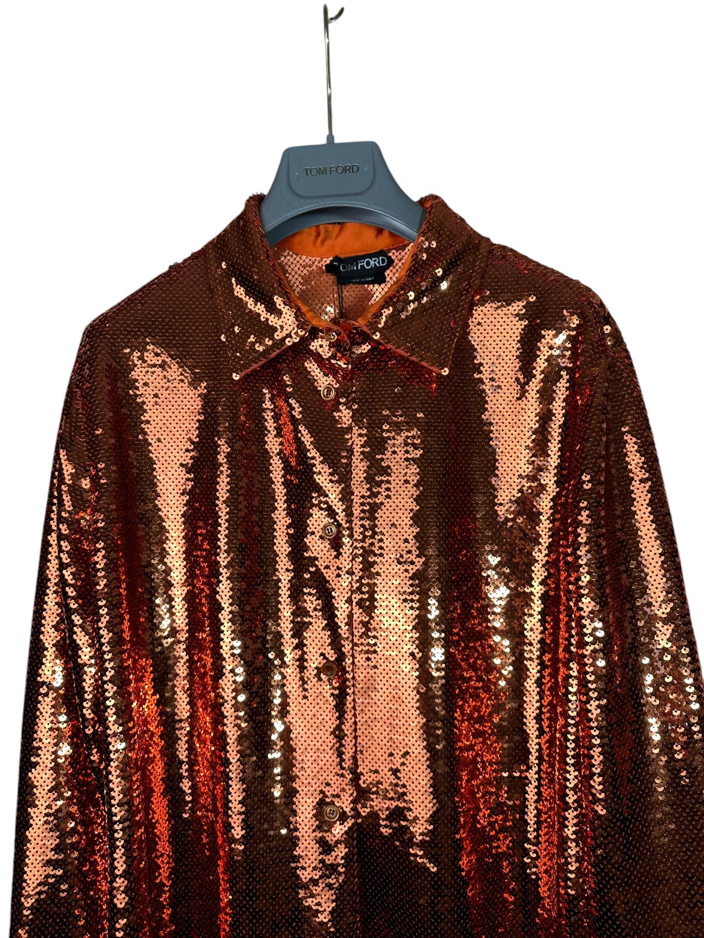 Tom Ford camicia in paillettes (L)