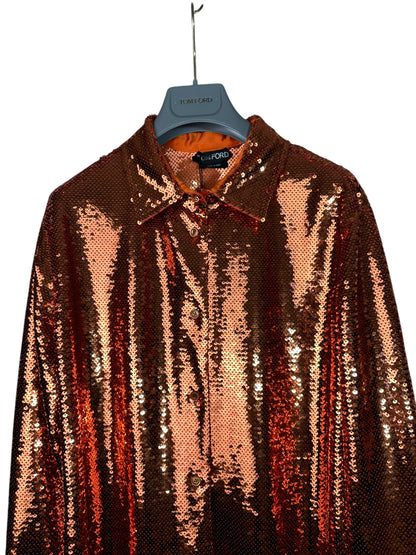 Tom Ford camicia in paillettes (L)