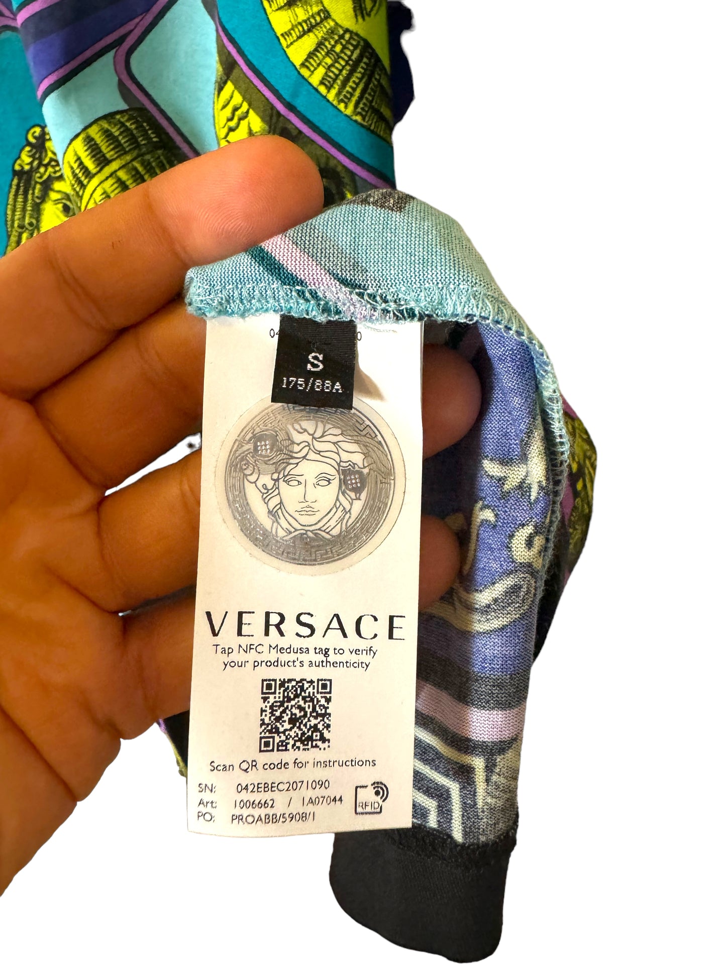Versace t-shirt con stampa (S)