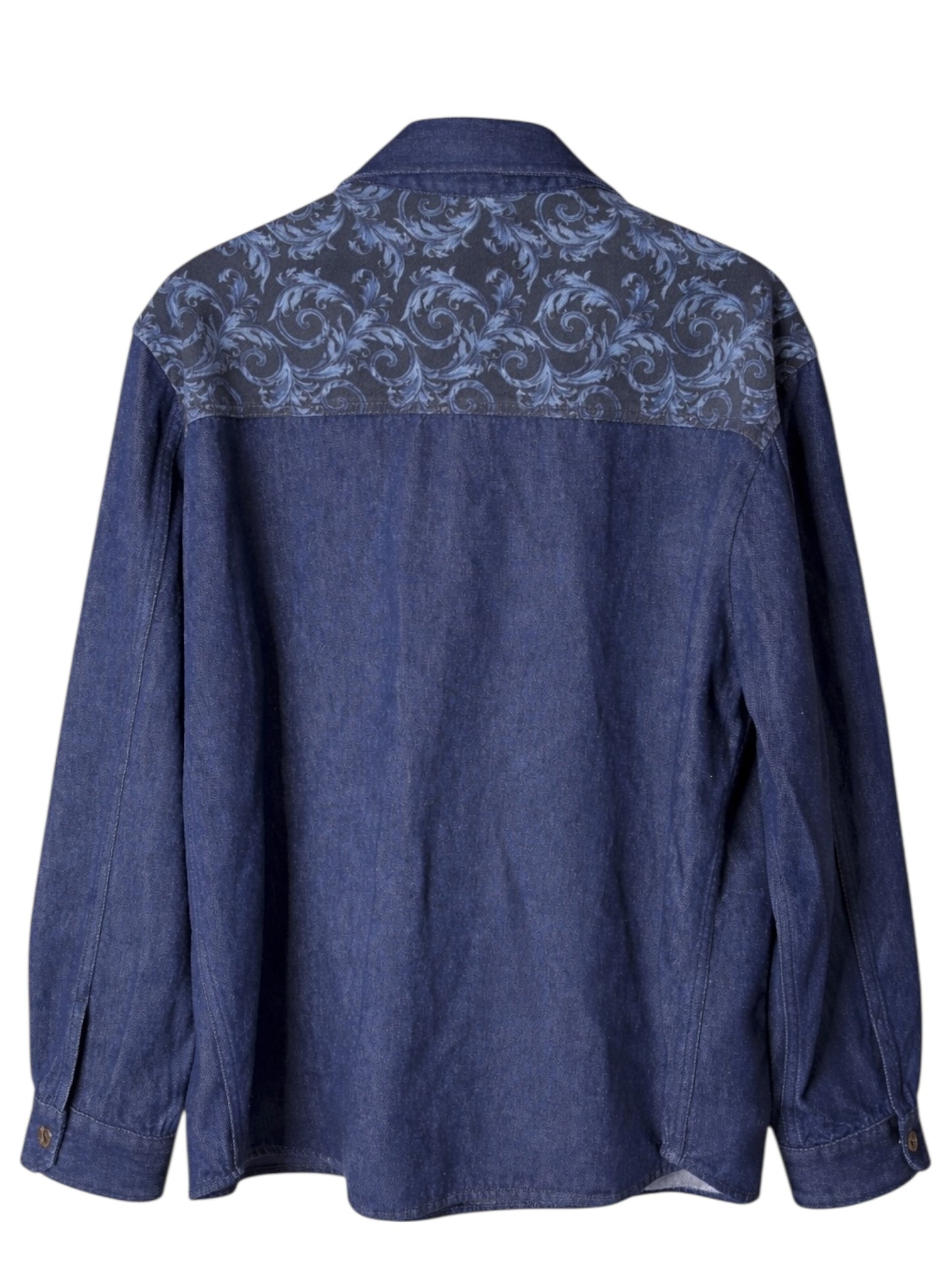 Giacca Camicia Versace in Denim con Medusa Ricamata – Taglia 56