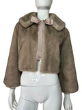 Blumarine ecopelliccia crop (S)