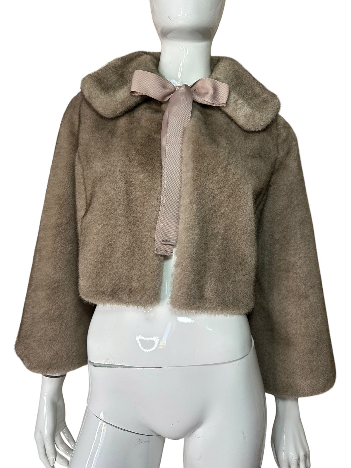 Blumarine ecopelliccia crop (S)