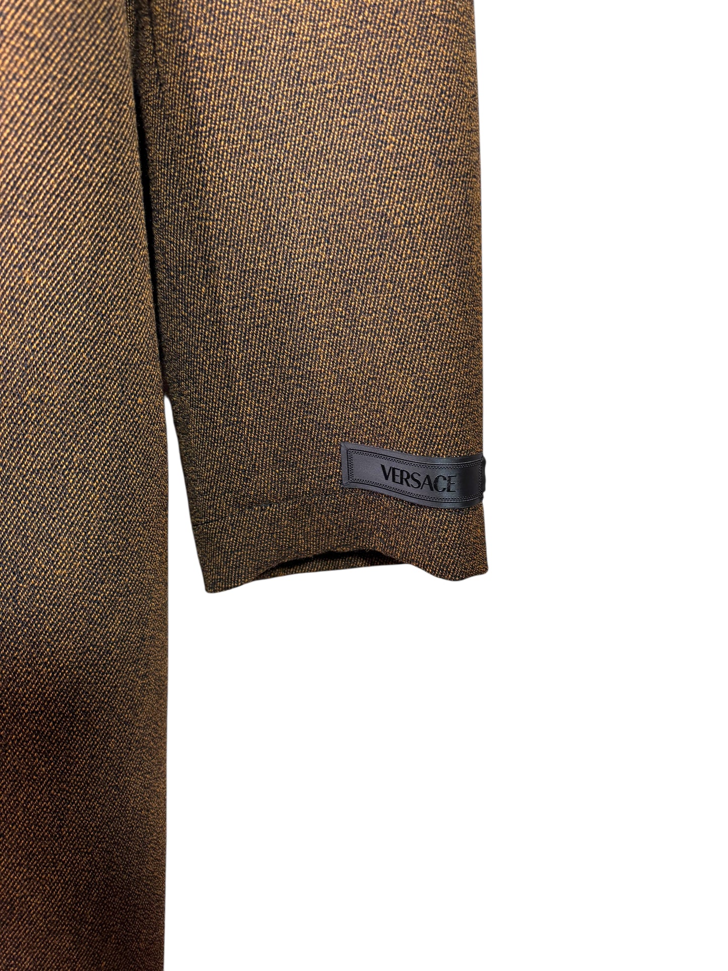 Versace Cappotto Uomo Marrone con Dettagli Medusa Taglia 48 IT – Nuovo.