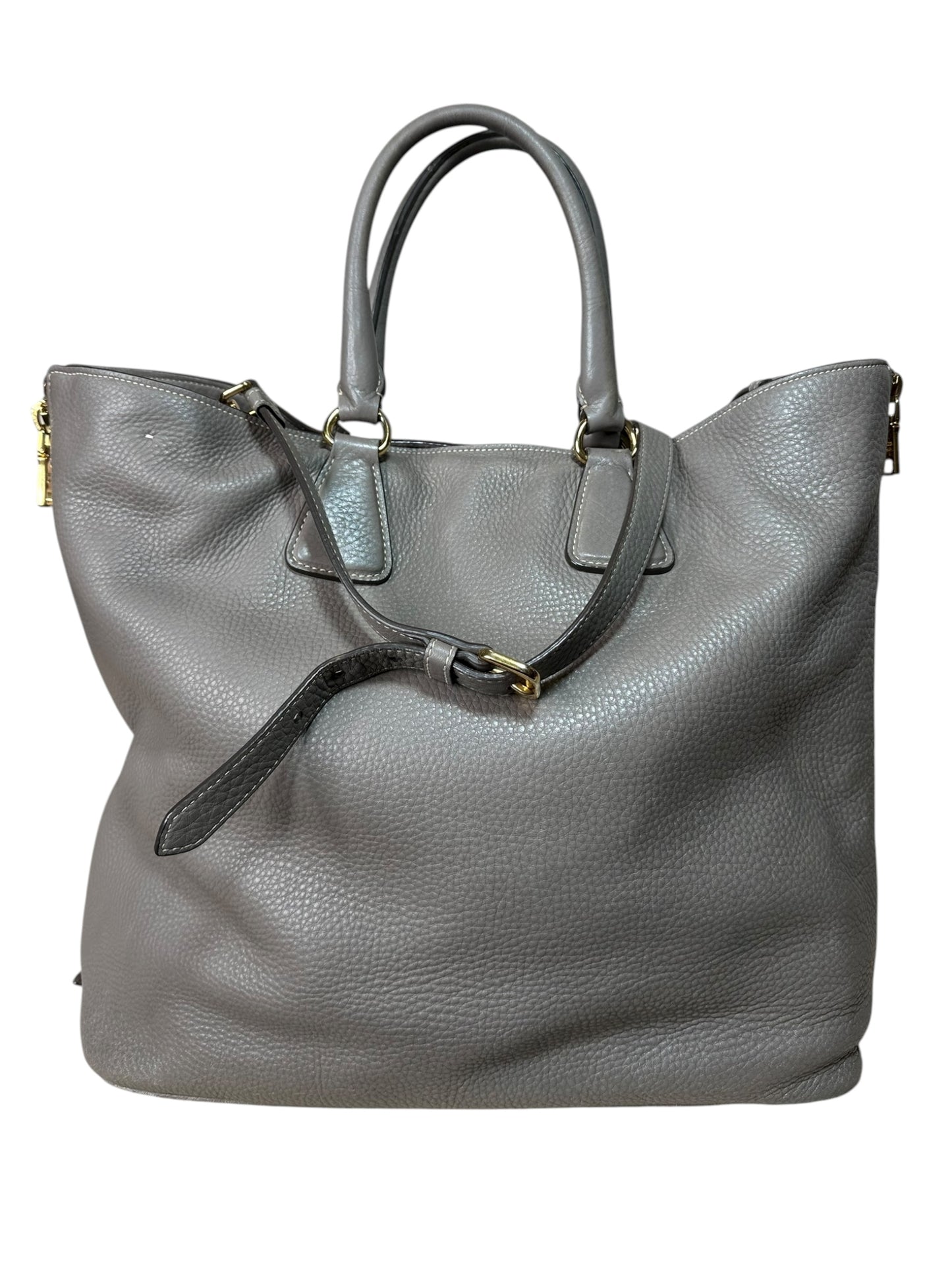 Prada borsa vintage in pelle martellata
