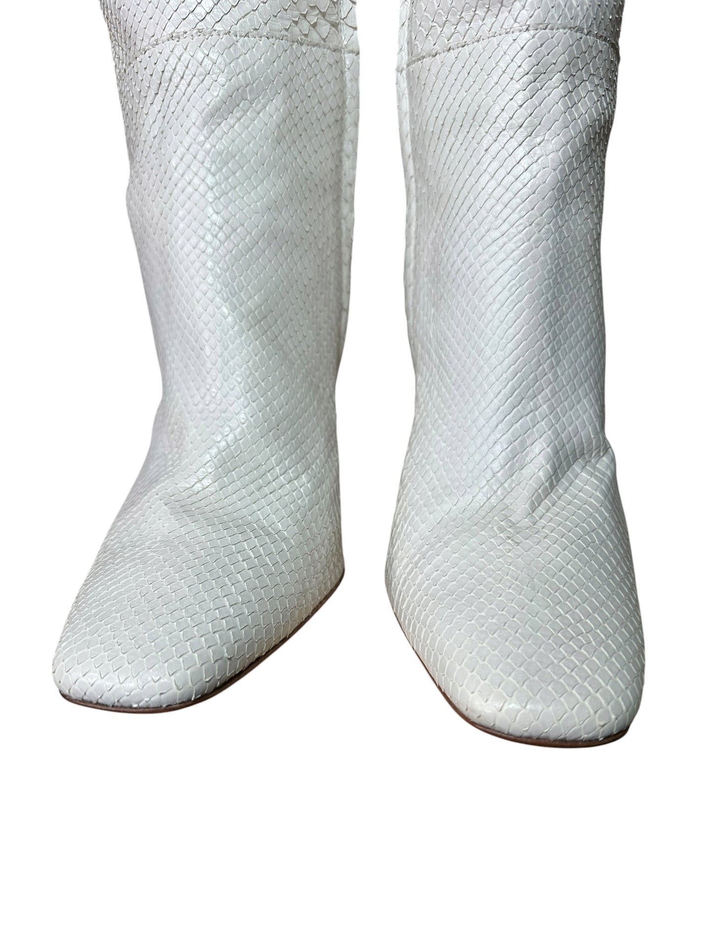 Blumarine stivali in pelle e pitone (40)