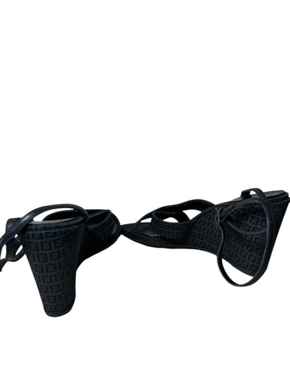 Fendi sandali vintage in tela (37)