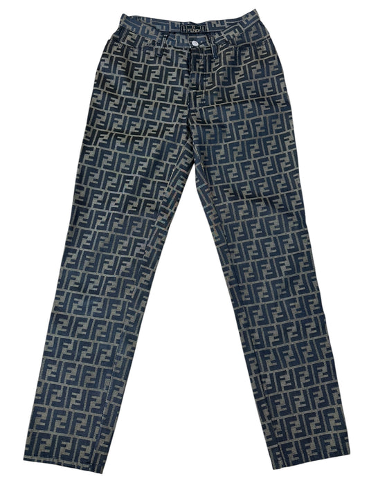 Fendi pantalone vintage FF (S)