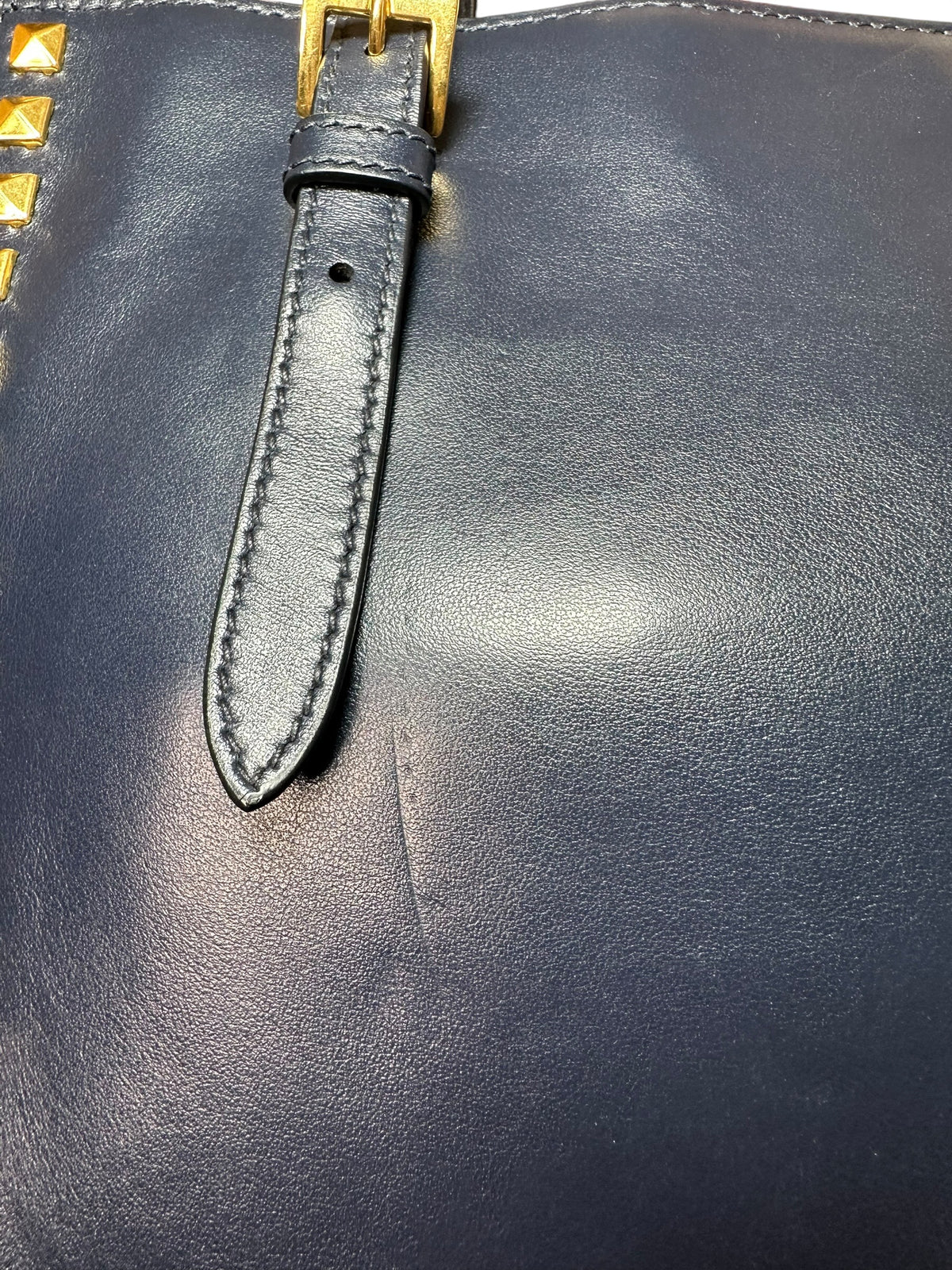 Miu Miu borsa in pelle con borchie