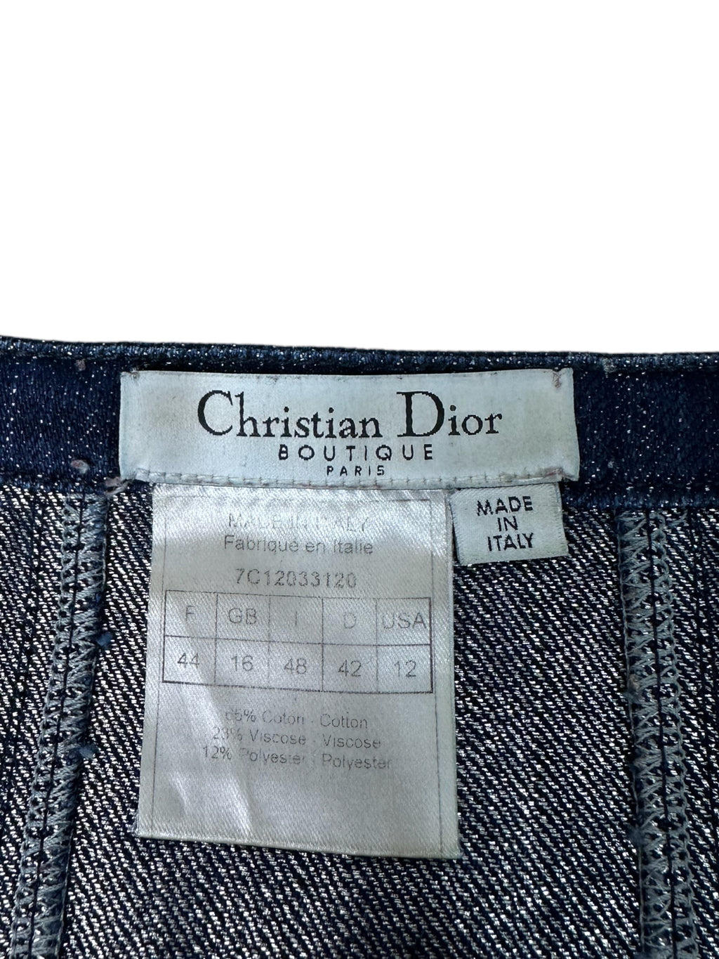 Christian Dior gonna in denim vintage — foto 5