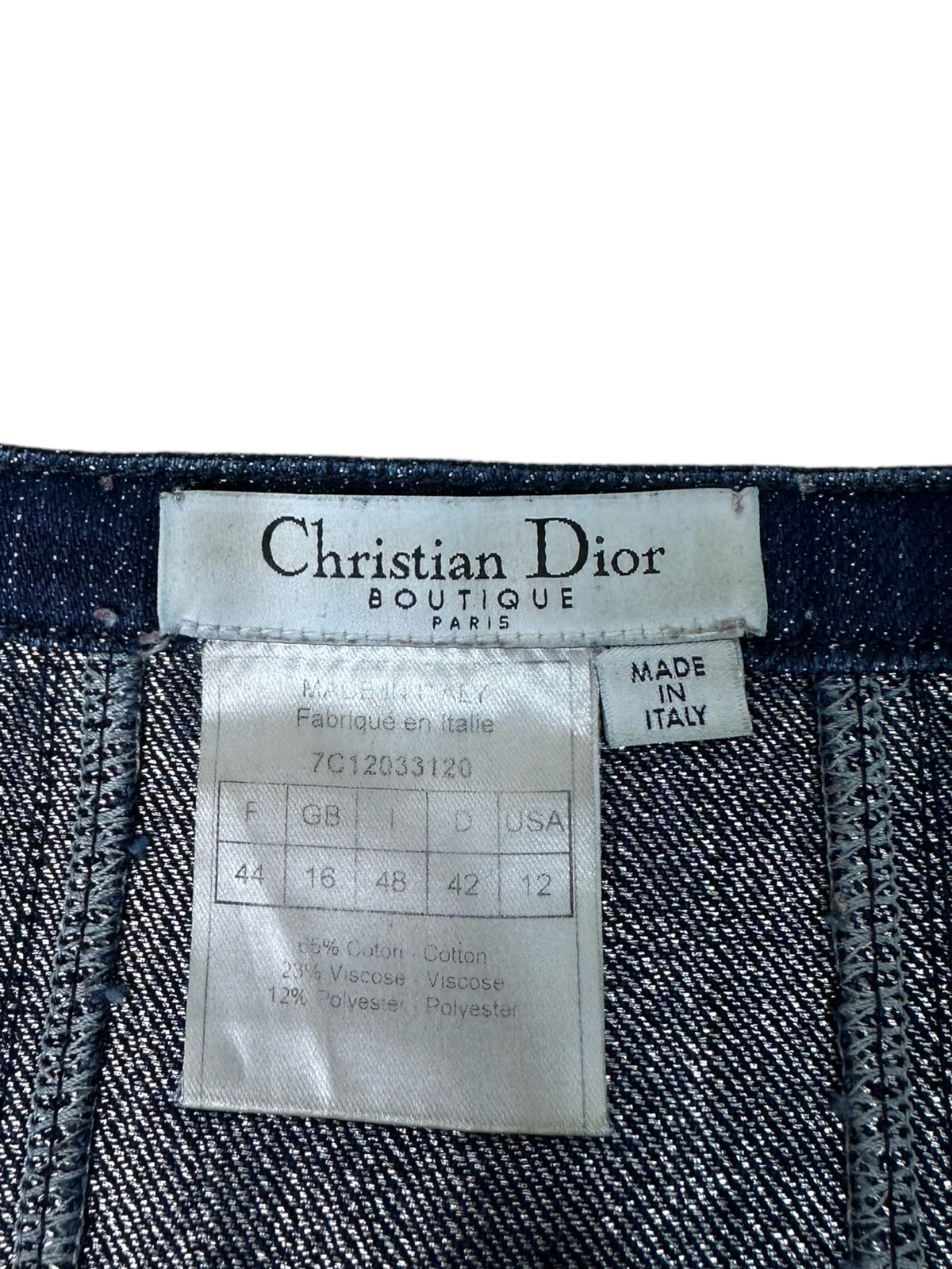 Christian Dior gonna in denim vintage — foto 5
