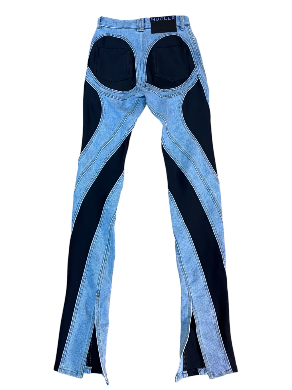 Mugler jeans con inserti — foto 4