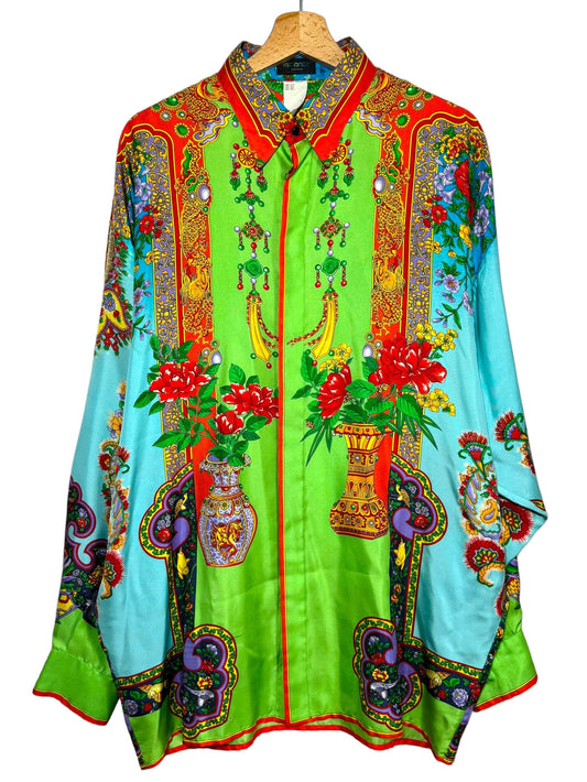 Gianni Versace linea Istante camicia vintage in seta (XL)