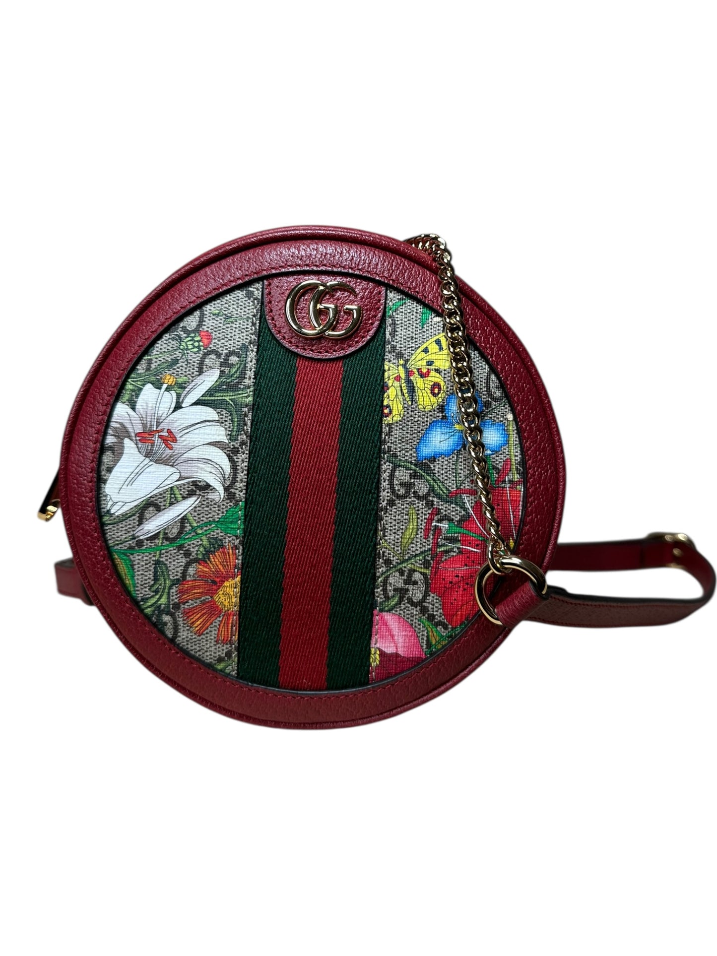 Gucci borsa rotonda in pelle