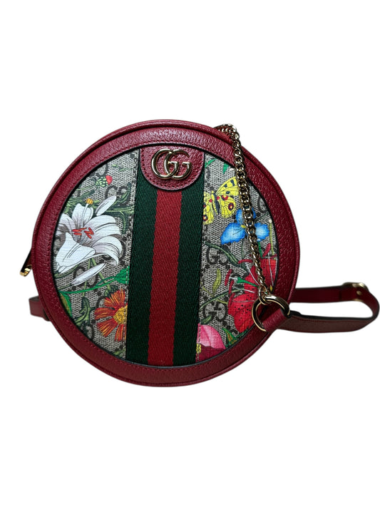 Gucci borsa rotonda in pelle