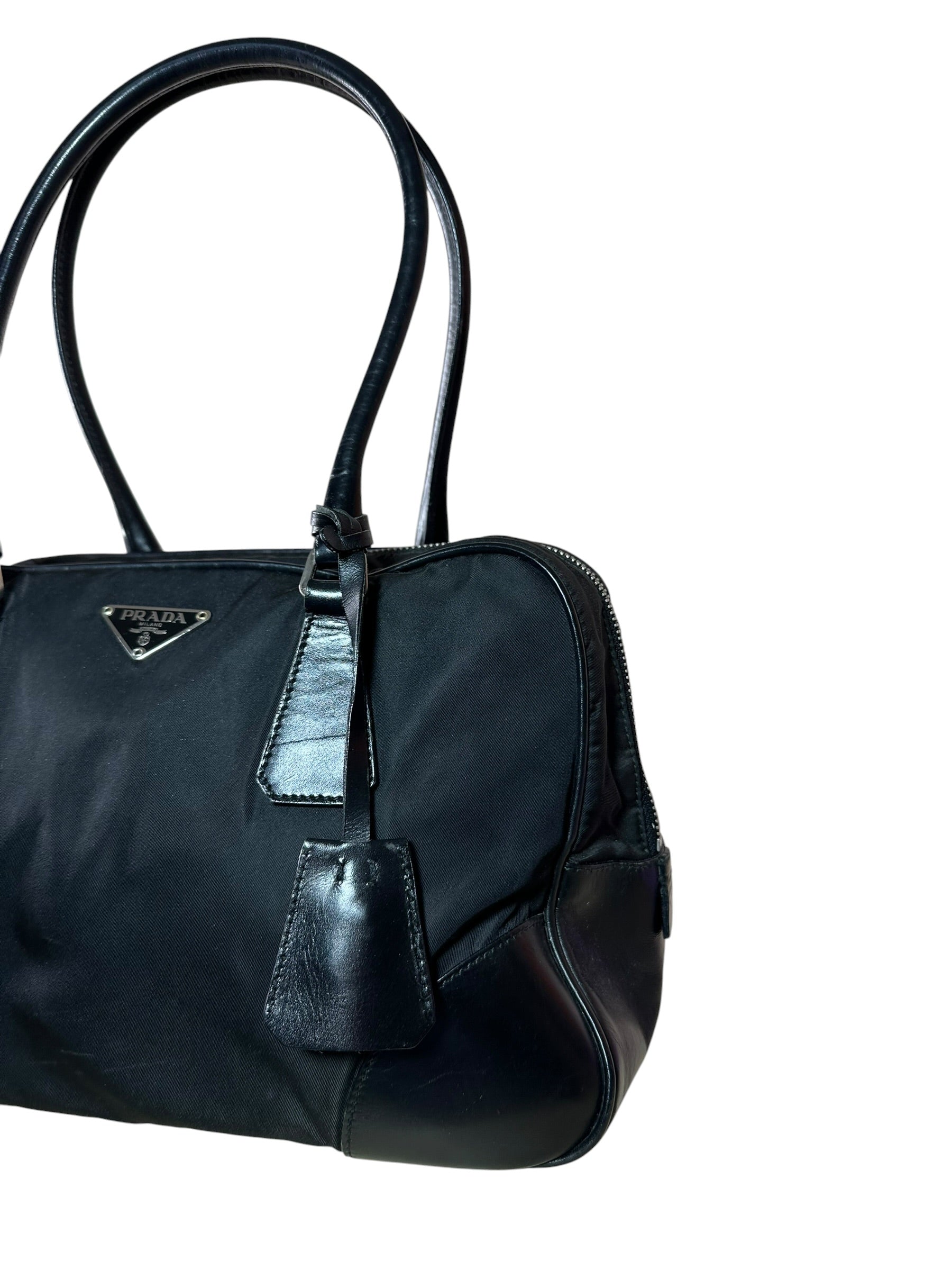 Prada borsa in nylon e pelle — foto 4