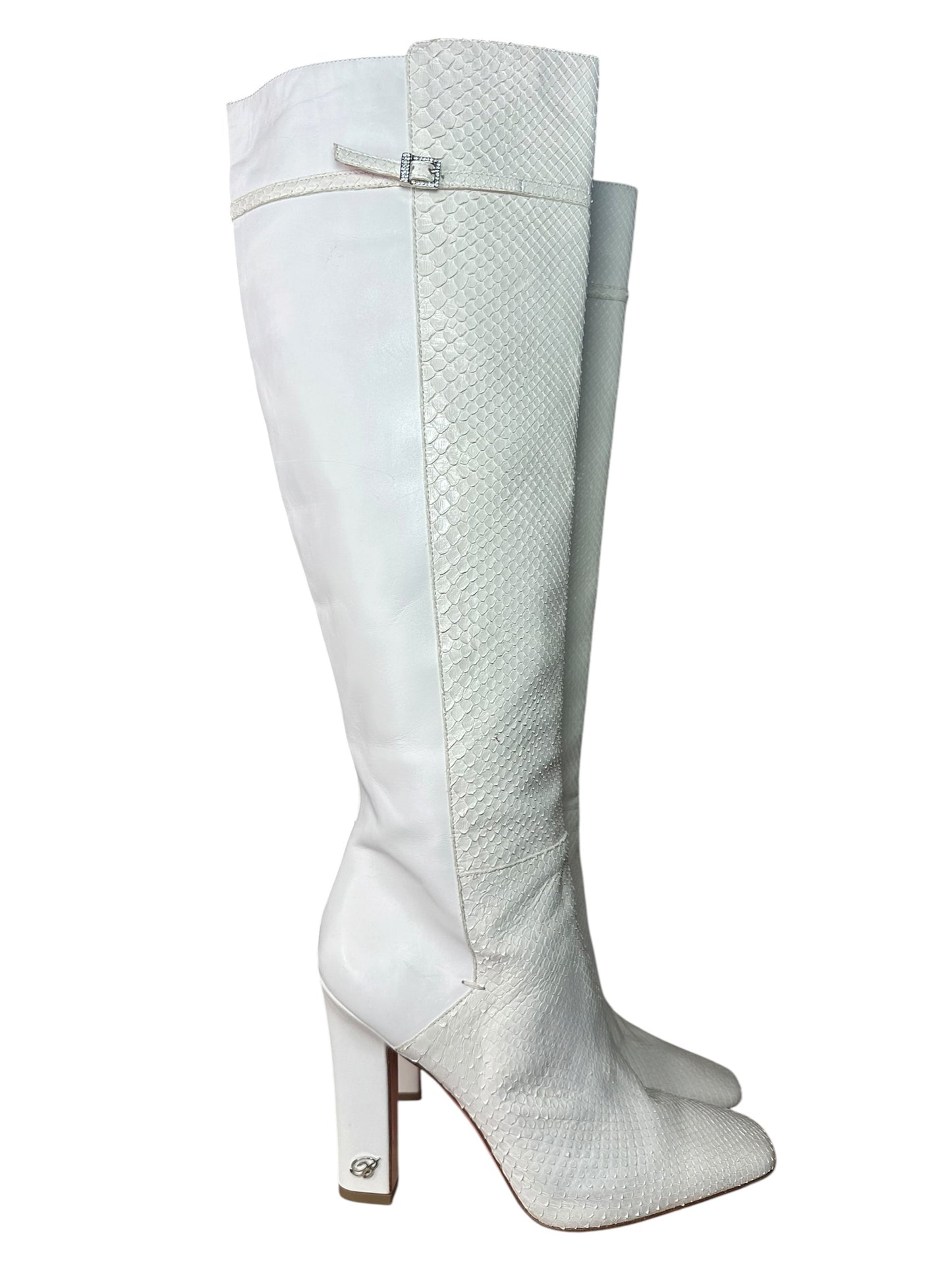 Blumarine stivali in pelle e pitone (40)