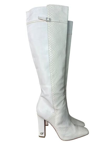 Blumarine stivali in pelle e pitone (40)