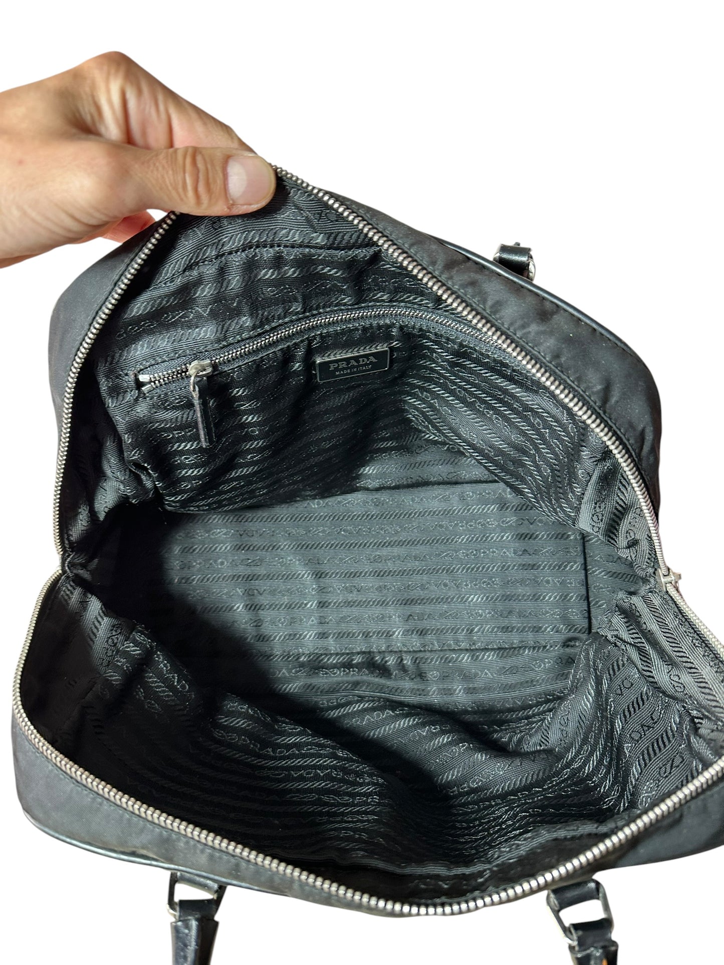 Prada borsa in nylon e pelle — foto 15