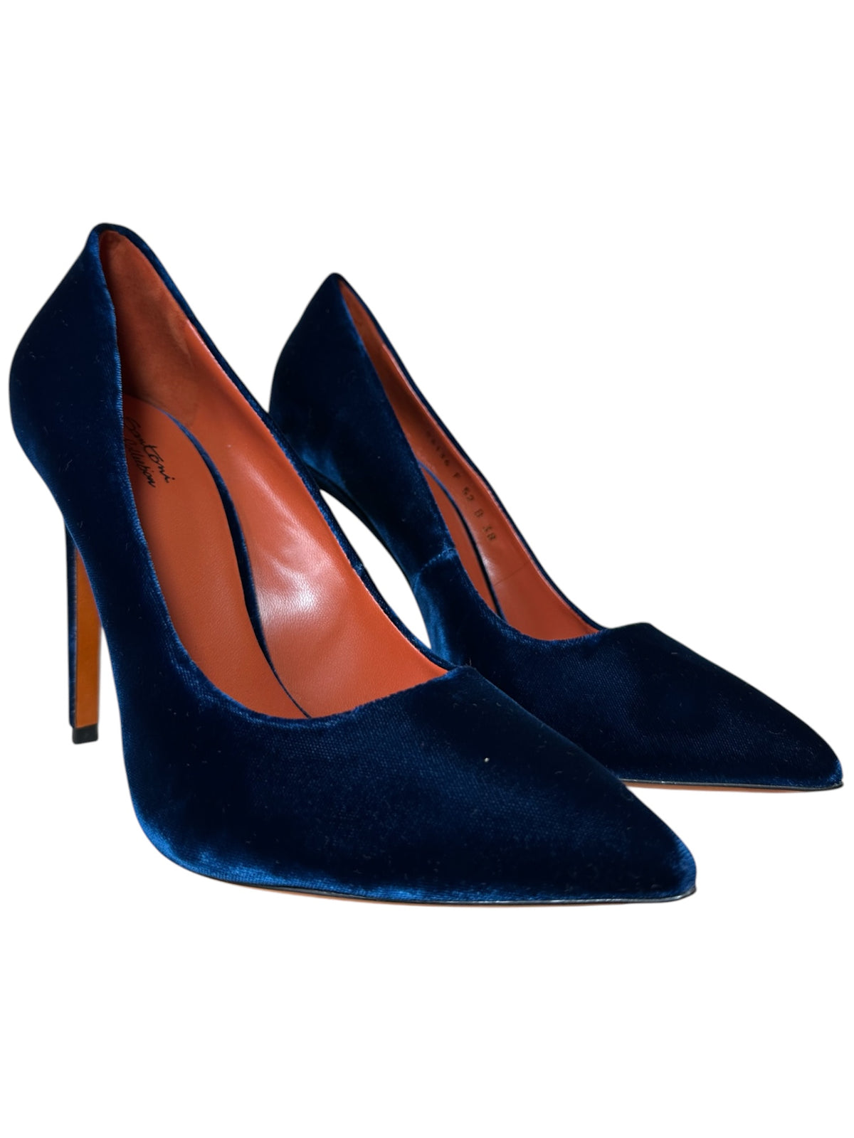Santoni decolletè in velluto