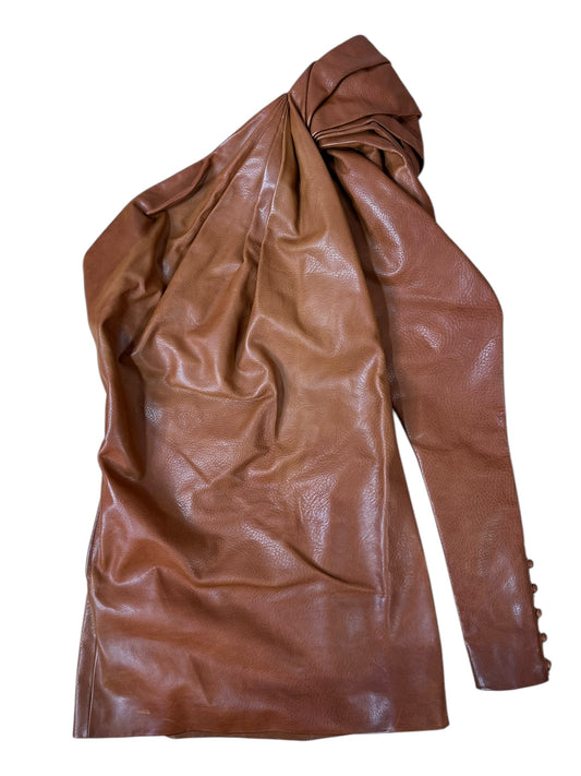 Saint Laurent mini abito in pelle (S)