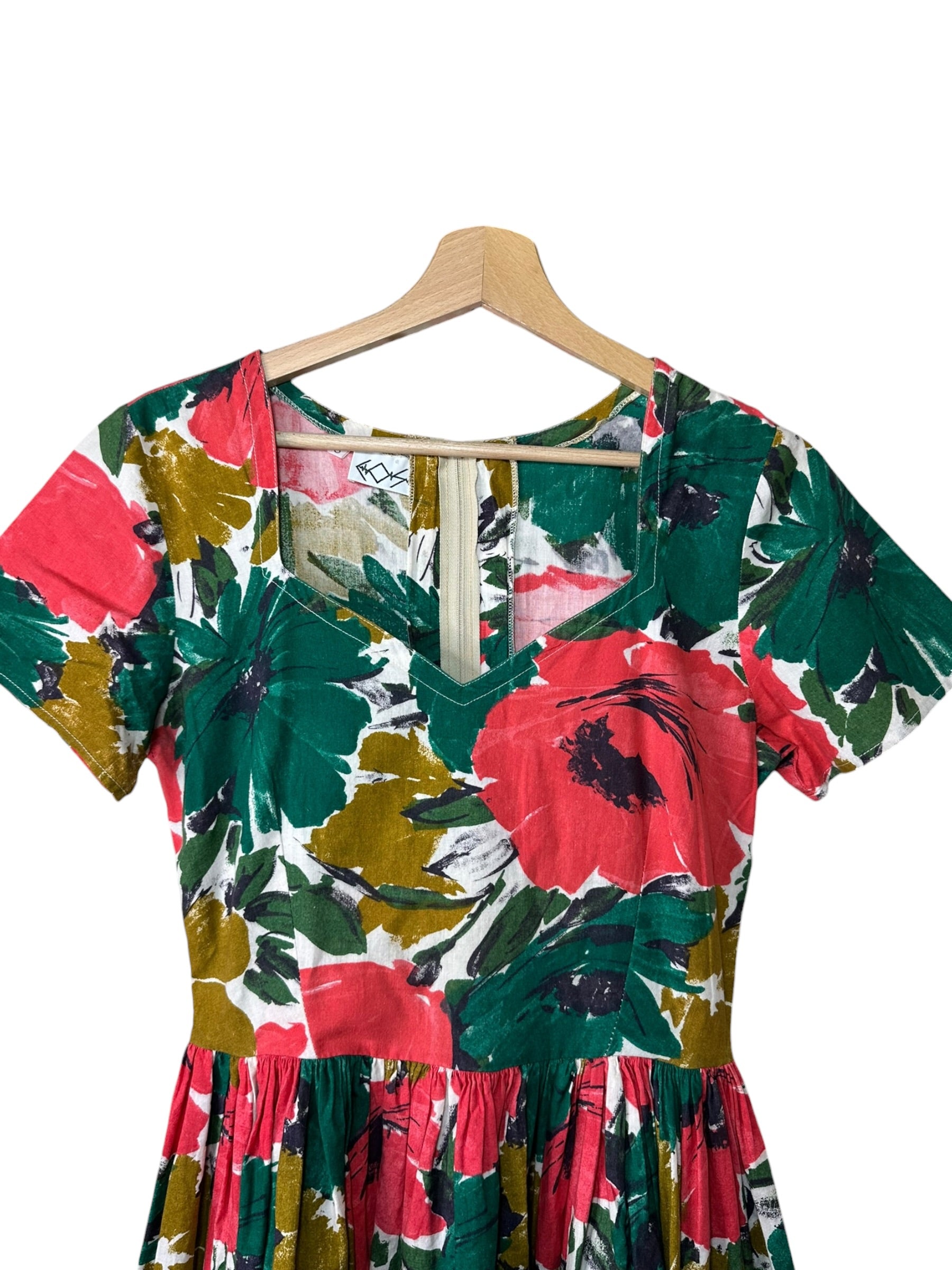 Abito vintage floreale — foto 6