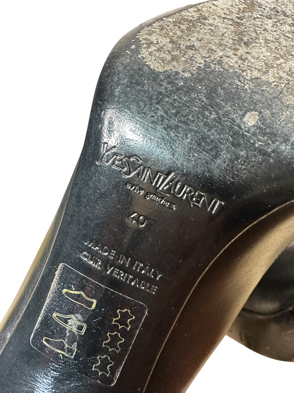 Yves Saint Laurent decolletè in pelle