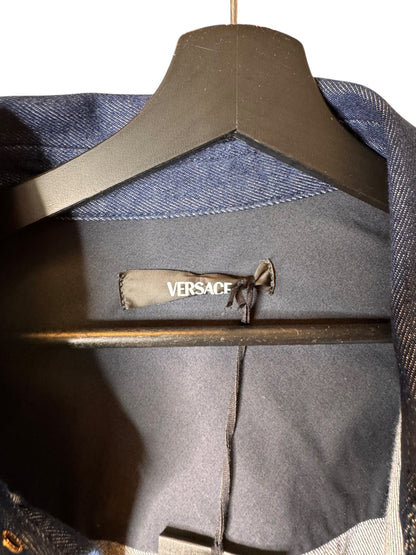 Giacca Camicia Versace in Denim con Medusa Ricamata – Taglia 56