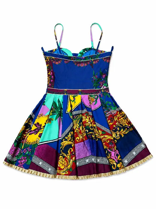 Versace Jeans Couture abito barocco multicolor Made in Italy — foto 2