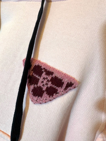 Felpa Prada Donna Rosa con Cappuccio e Mini Pochette – Taglia L