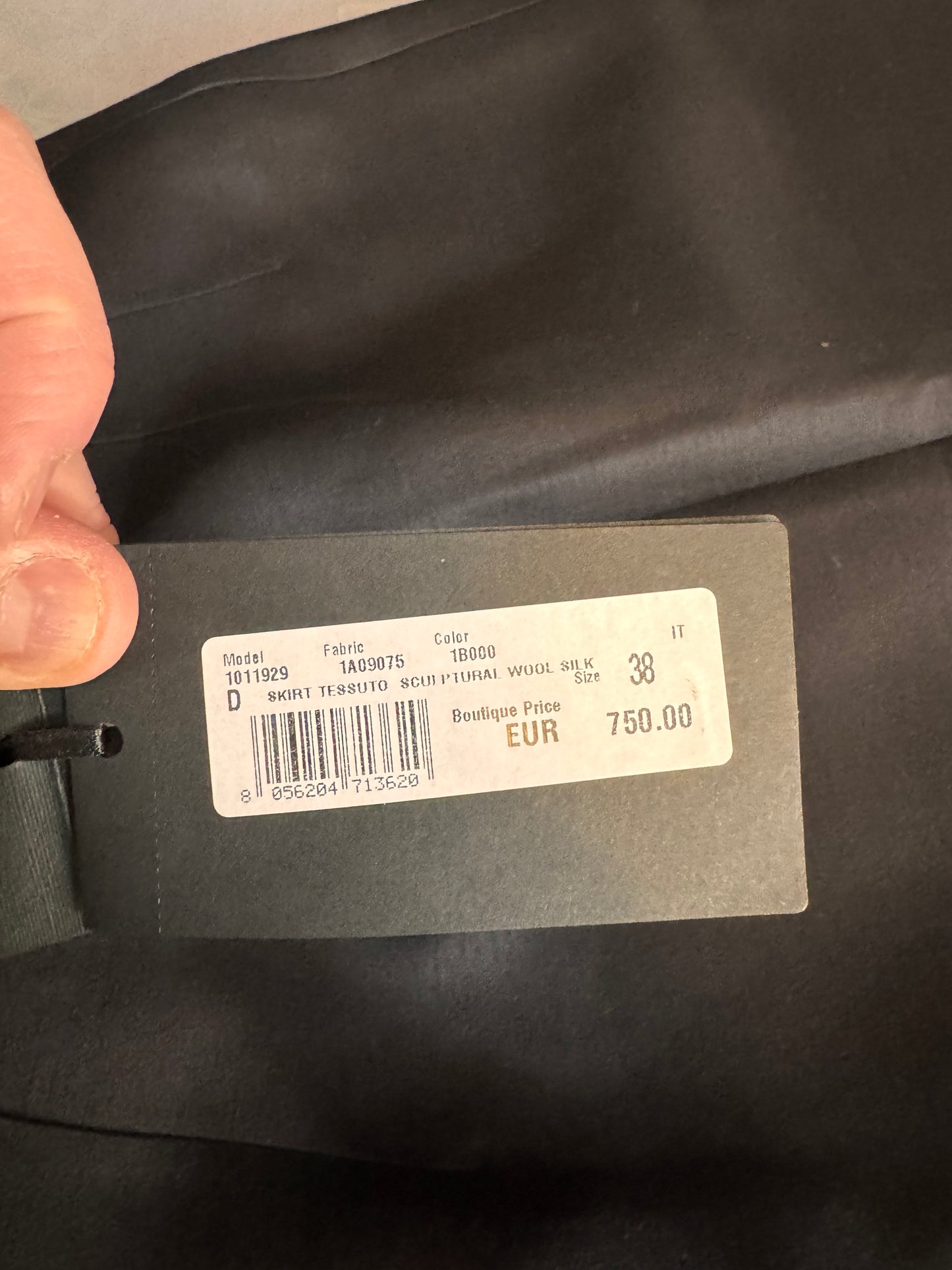 Gonna Versace nera lana e seta - Made in Italy - IT38 e IT36