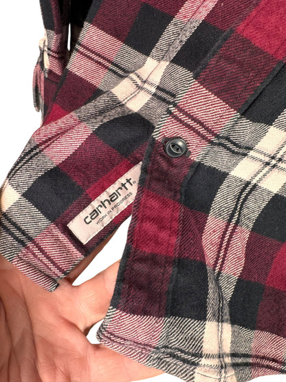 Camicia Carhartt Wip Lessing Shirt a quadri rosso nero cotone taglia L — foto 6