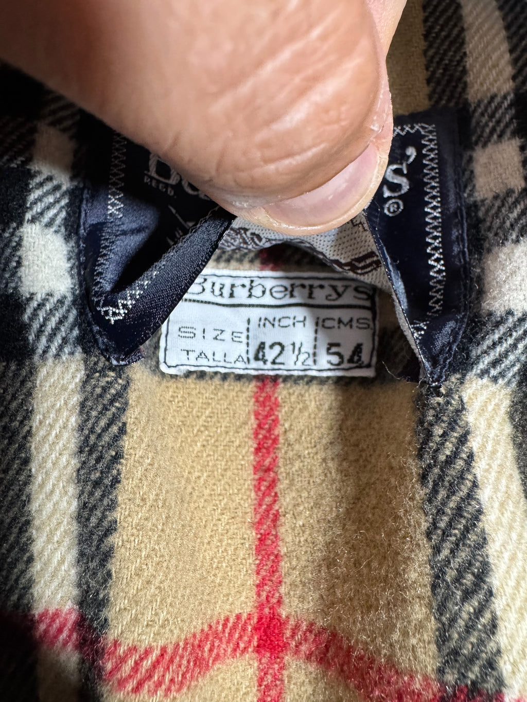 Burberry’s Piumino Giacca Nero Check Nova Cappuccio Taglia 54