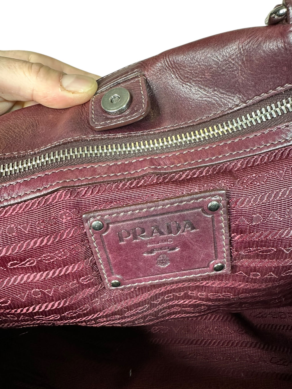 Prada borsa vintage in pelle — foto 15