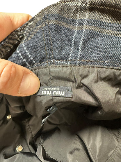 Miu Miu cappello bucket tartan (S)