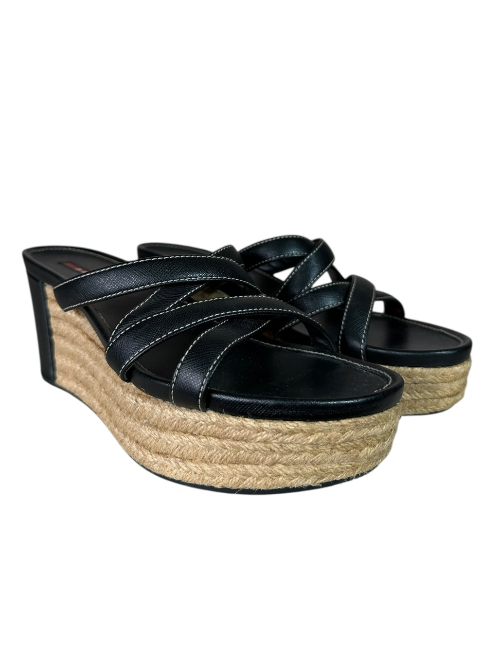 Prada sabot in pelle