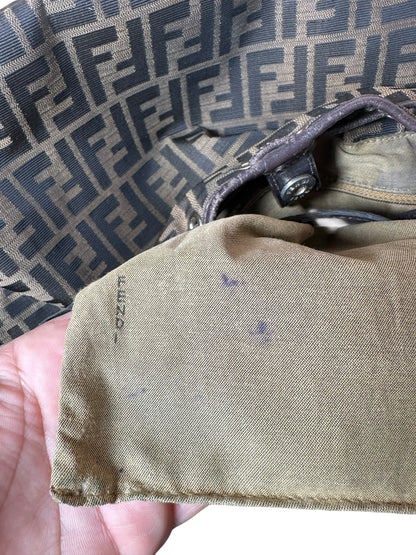 Fendi borsa hobo vintage in tela FF