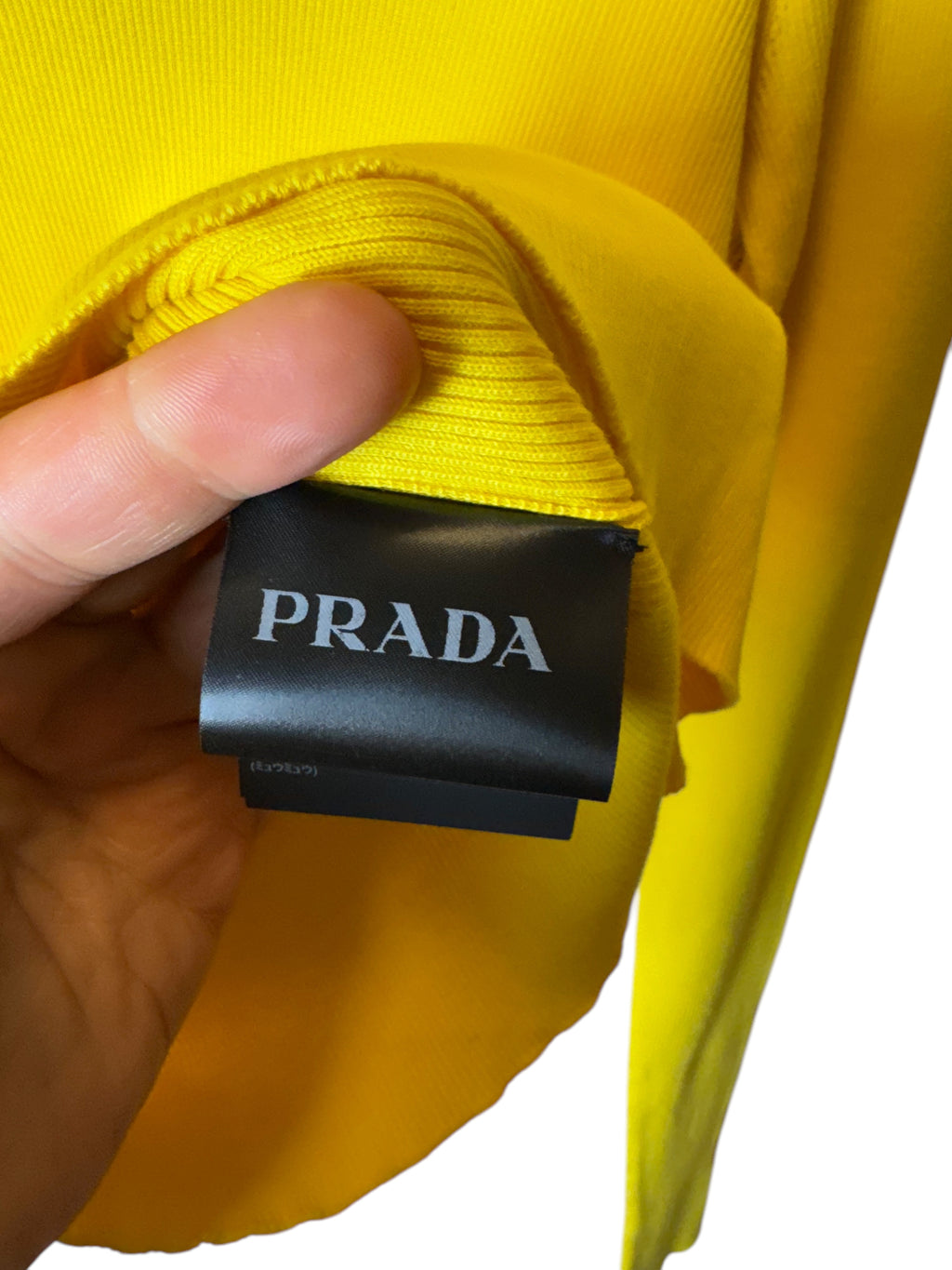 Maglia Dolcevita Prada in Maglia Gialla — foto 6