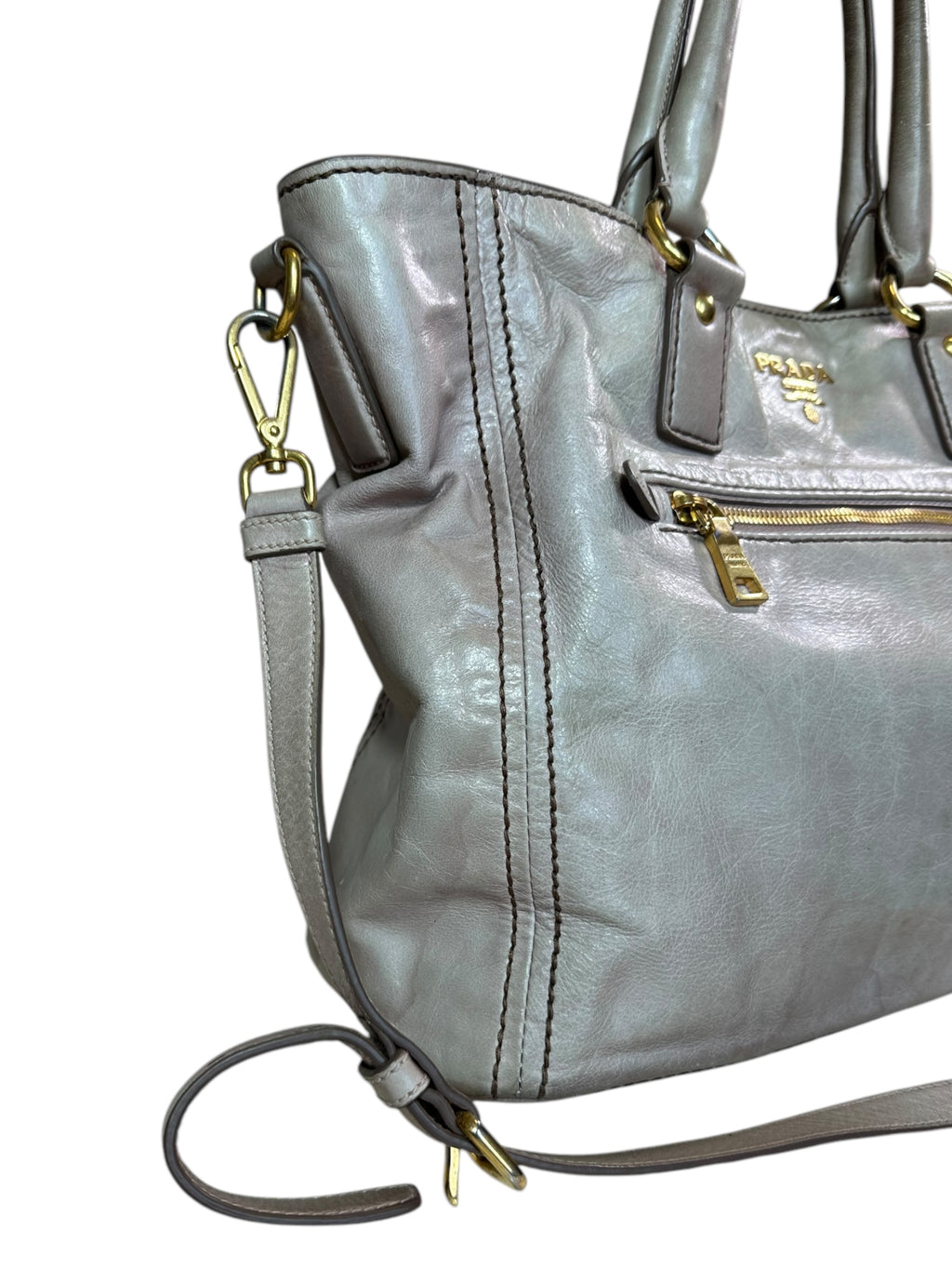 Prada borsa shopper in pelle — foto 5