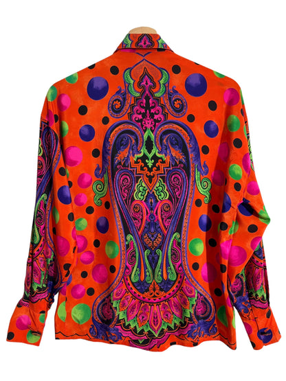 Gianni Versace camicia vintage anni 90s in seta