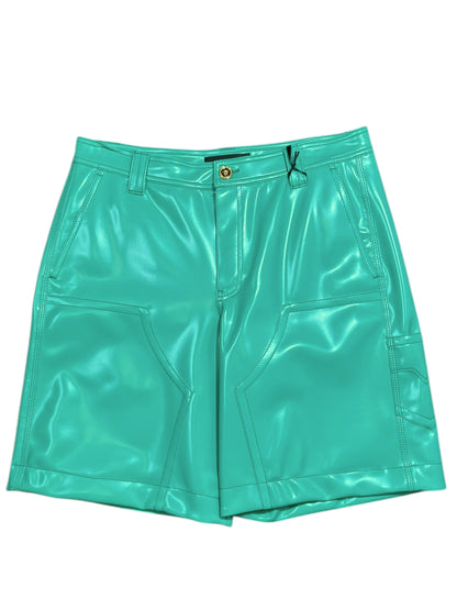 Versace Shorts Uomo Verde Acqua – Materiale Gommato – Taglia 52