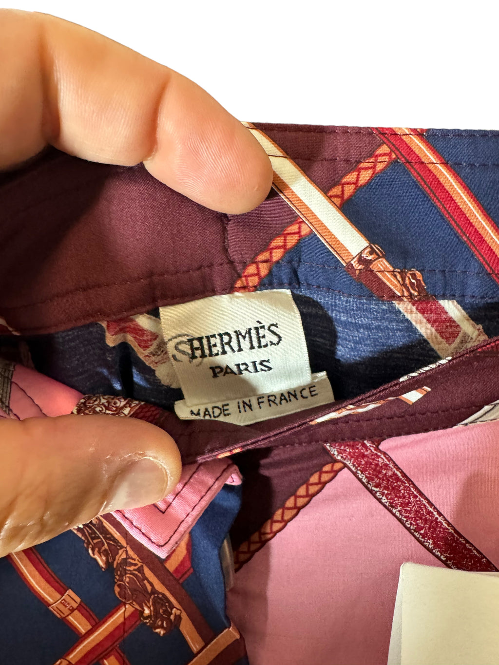 Hermès pantaloni a gamba larga in cotone — foto 6