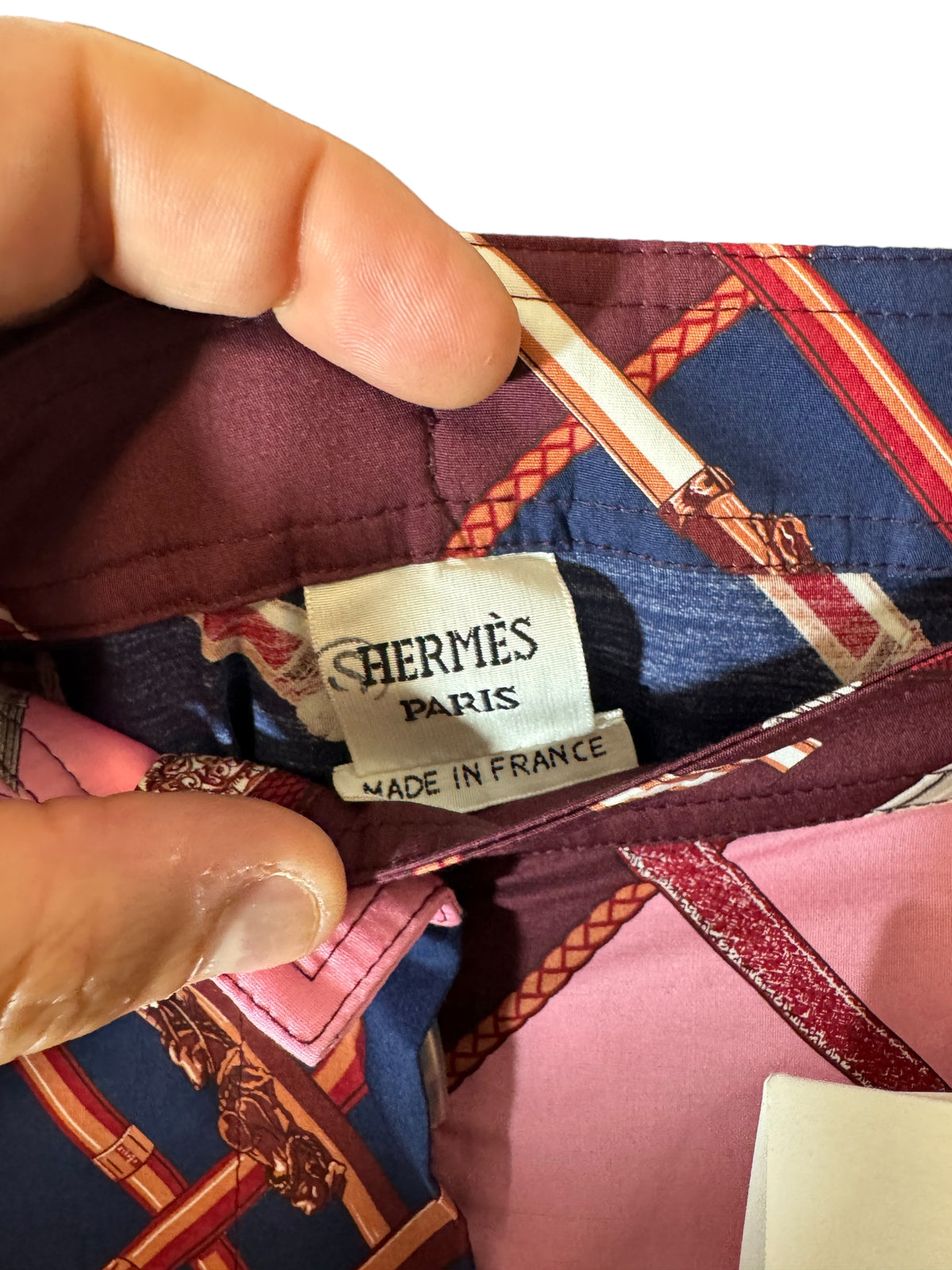 Hermès pantaloni a gamba larga in cotone — foto 6