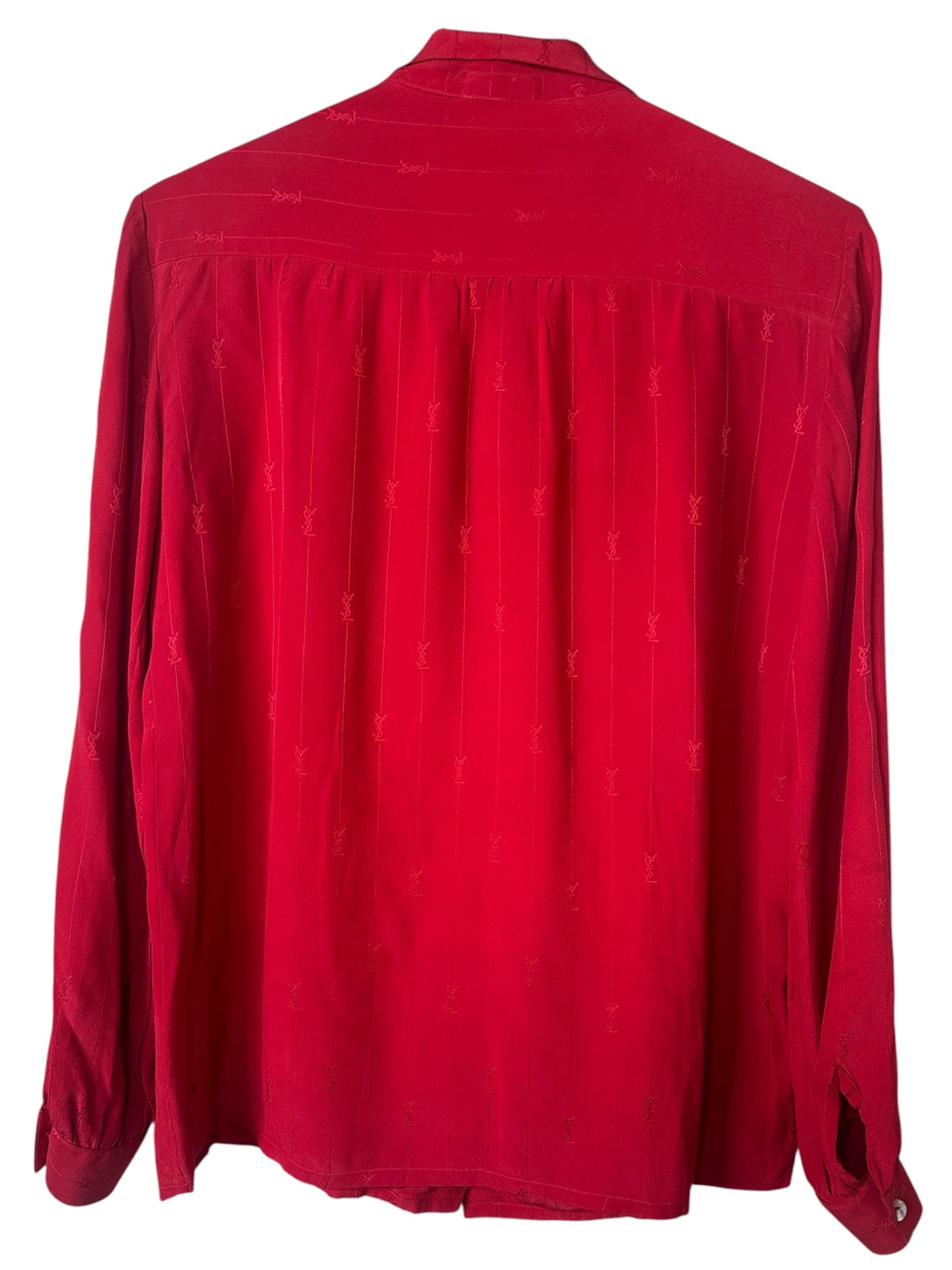 Yves Saint Laurent camicia vintage in seta (M)