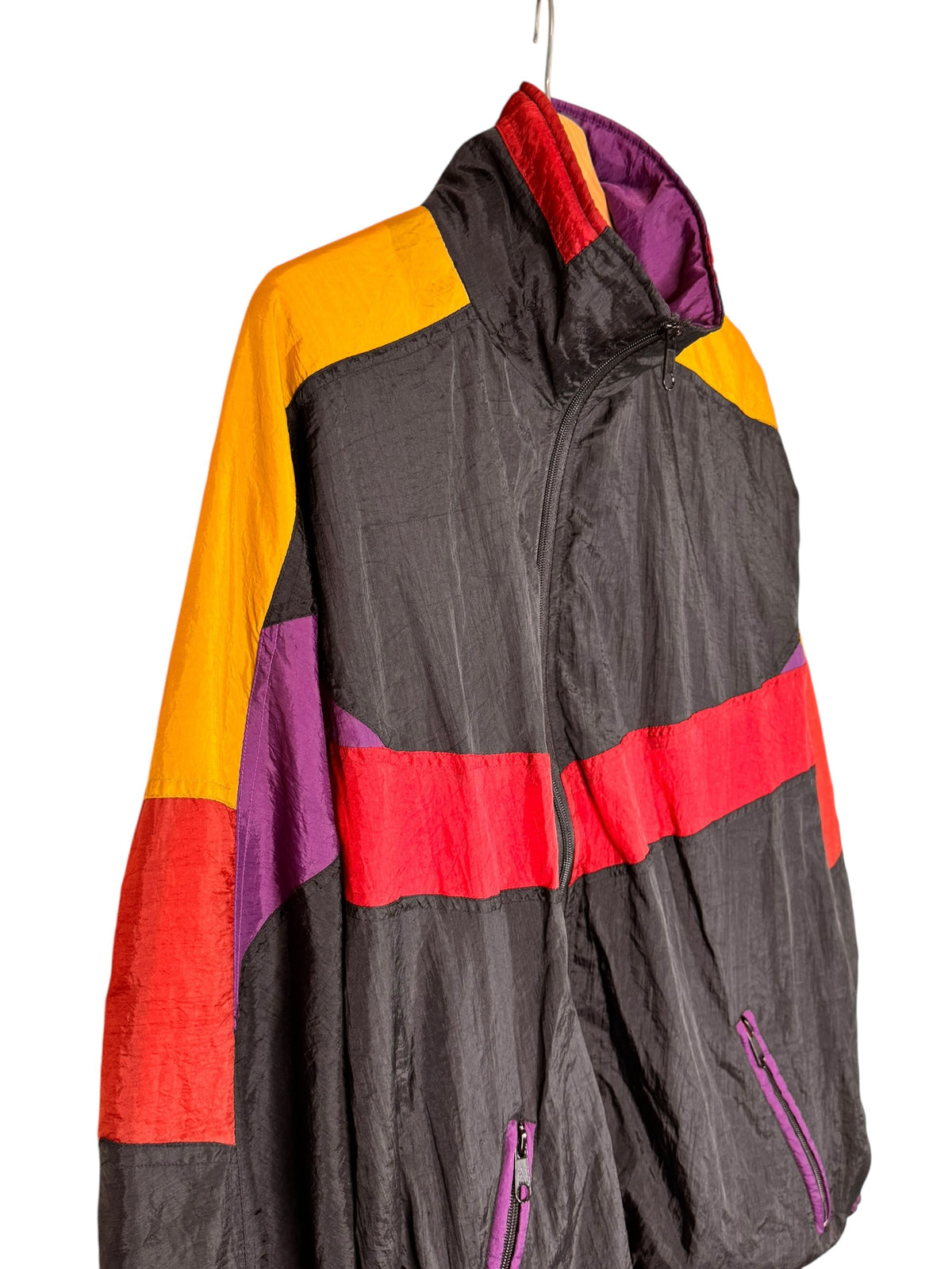 Giacca vintage Sinful color block anni 90 windbreaker taglia L — foto 4