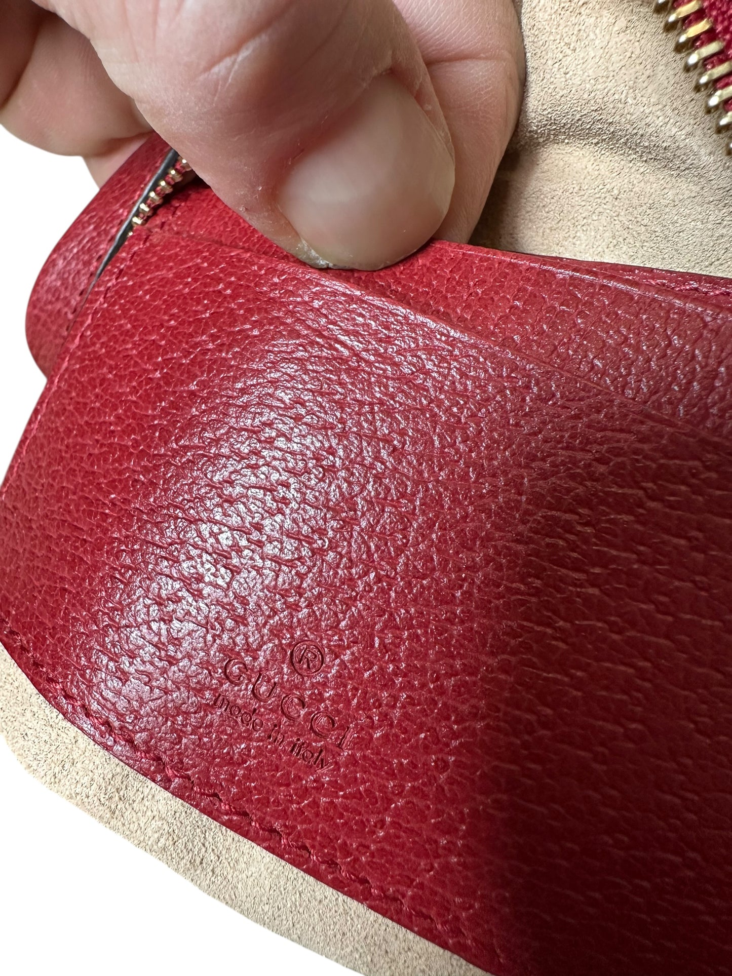 Gucci borsa rotonda in pelle