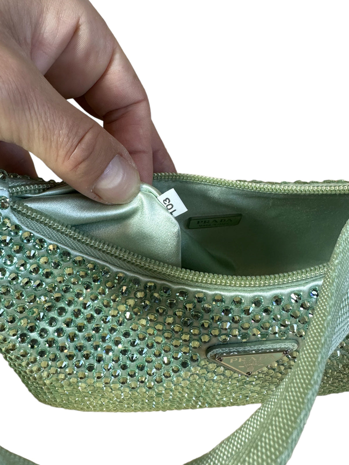 Prada borsa Re edition crystal — foto 11